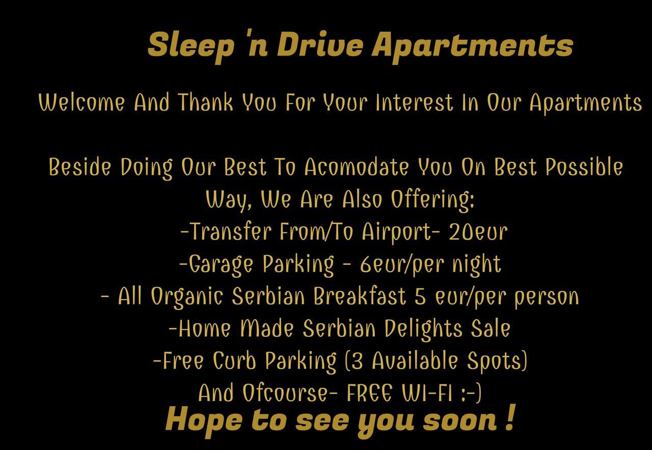 Apartment Sleep'N Drive Belgrád Kültér fotó